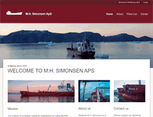 Tablet Screenshot of mhsimonsen.com